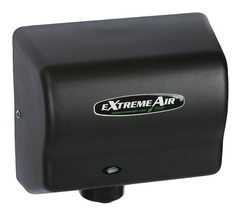 GXT9-BGAmerican Dryer® eXtremeAir® Original High-Speed, Compact, Energy-Efficient Hand Dryer - Steel With Black Epoxy CoverWorld Dryer