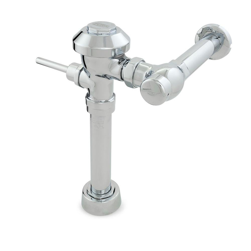 Z6000PL - HETAquaflush® PL Plus Exposed Manual Flush Valve - 1.28 gpf, Sweat Solder Kit, Stop Cap, and Cast Wall Flange in ChromeZurn