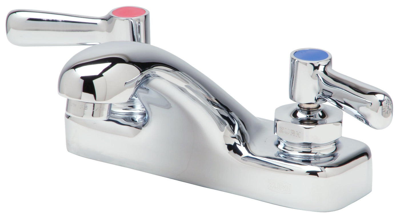 Z81101-XL-3MAquaSpec® 4" Centerset Faucet, 4" Integral Spout, 0.5 gpm Vandal-Resistant Pressure-Compensating Aerator, Lever HandlesZurn