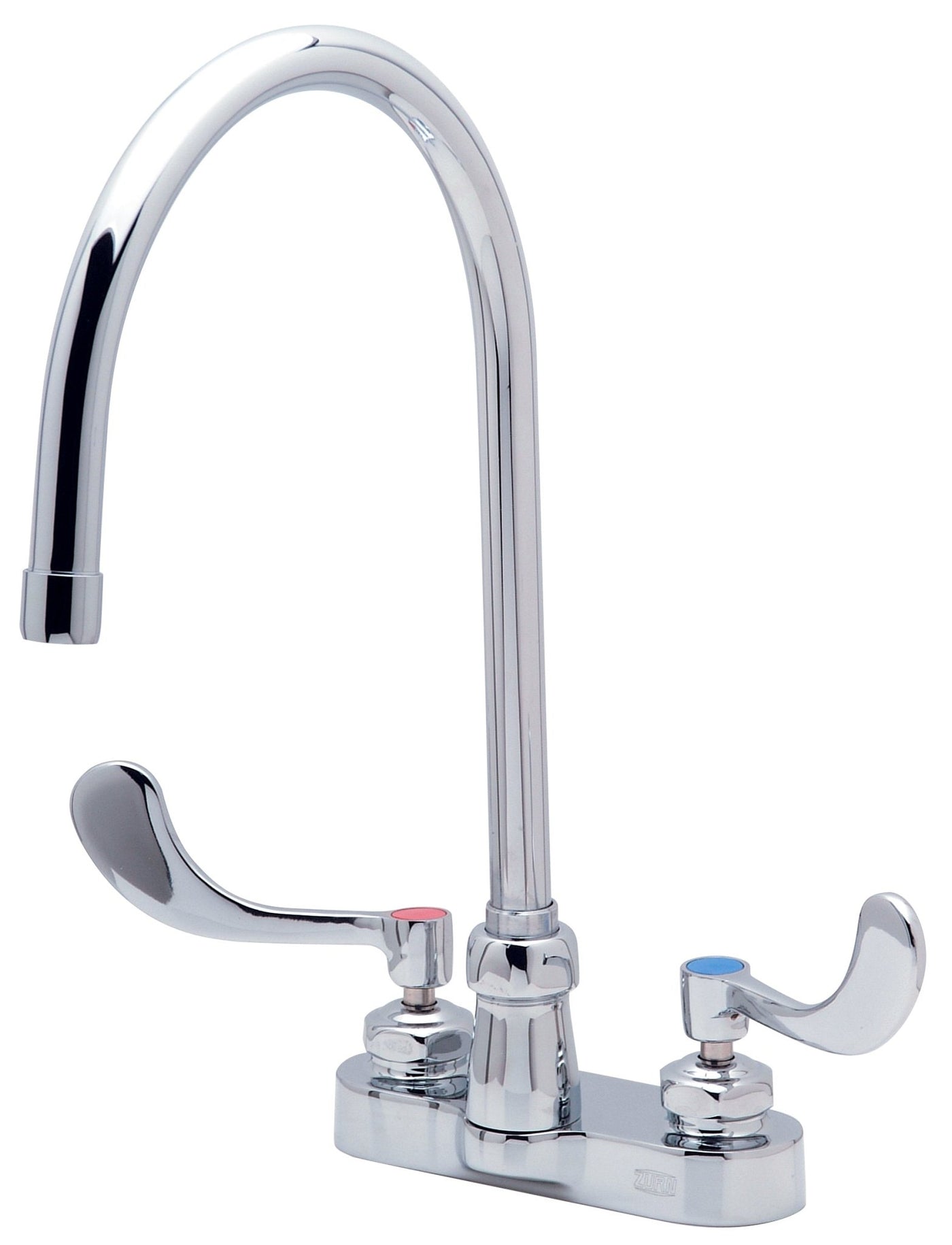 Z812C4-XLAquaSpec® Gooseneck Faucet, 4" Centerset, 8" Spout, 2.2 gpm Pressure-Compensating Aerator, 4" Wrist Blade HandlesZurn