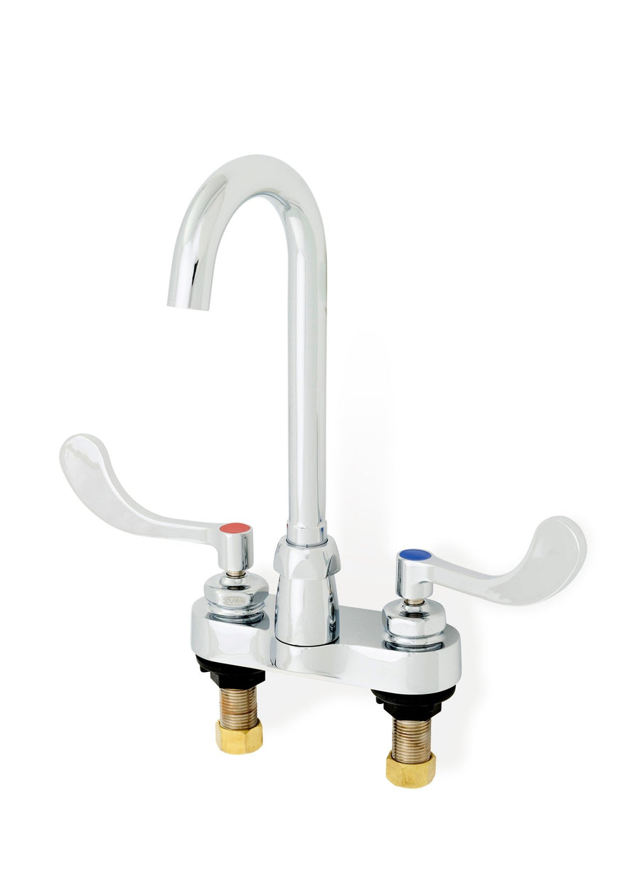 Z812A4-XL-FCAquaSpec Gooseneck Faucet, 4 in. Centerset, 3-1/2 in. Spout, 2.0 GPM Laminar Flow Control in Spout Base, 4 in. Wrist Blade HandlesZurn