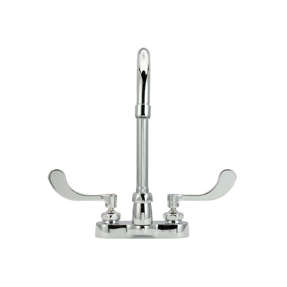Z812B4 - XL - 3FAquaSpec Gooseneck Faucet, 4 - in. Centerset, 5 3/8 - in. Spout, 0.5 GPM Vandal - Resistant Pressure - Comp Spray, 4 - in. Wrist BladesZurn