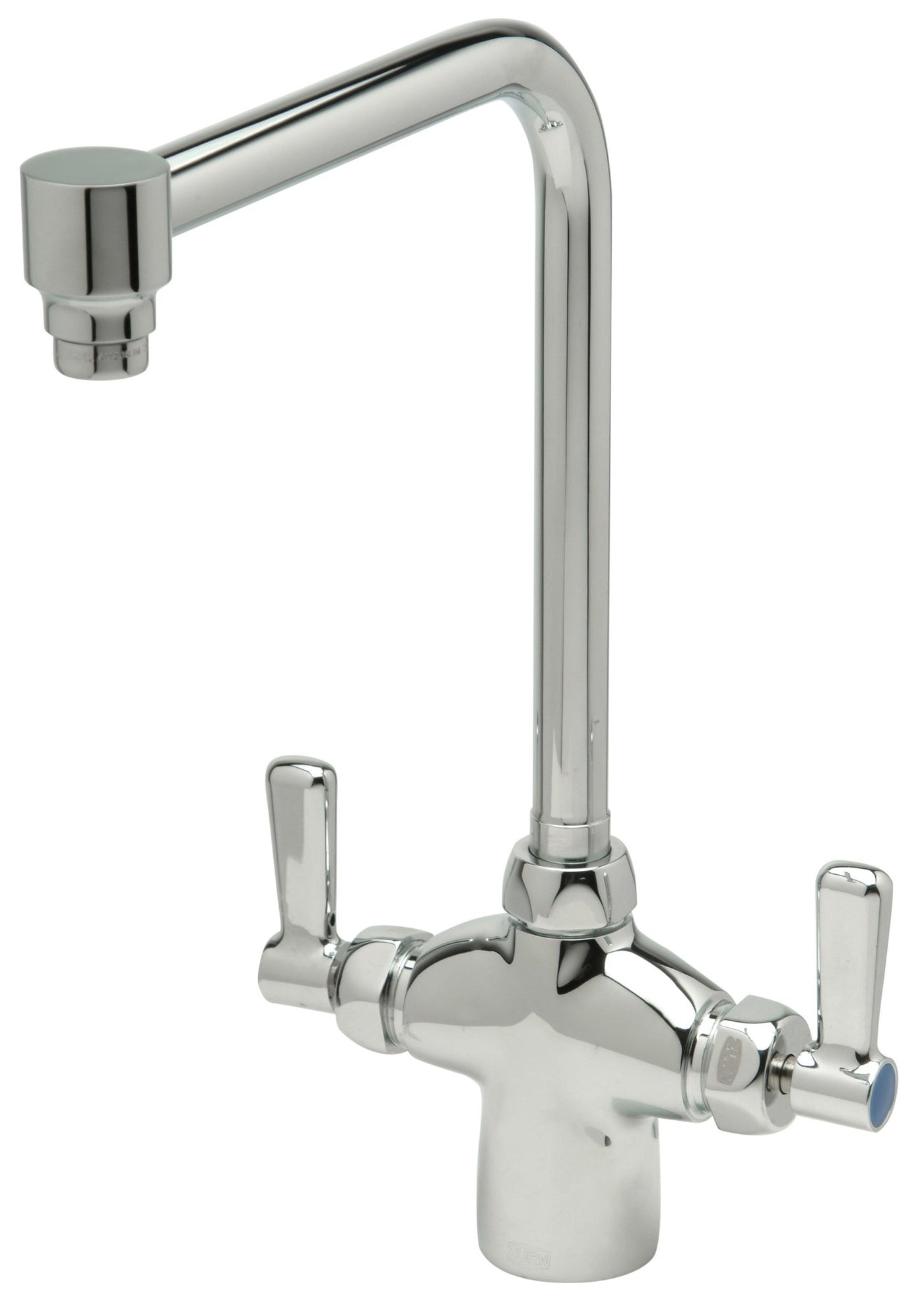 Z826S1-XLAquaSpec® Laboratory Faucet, Single Hole with 2 Handles - 2.2 gpm Aerator, 8” Bent-Riser Spout, Lever Handles in ChromeZurn