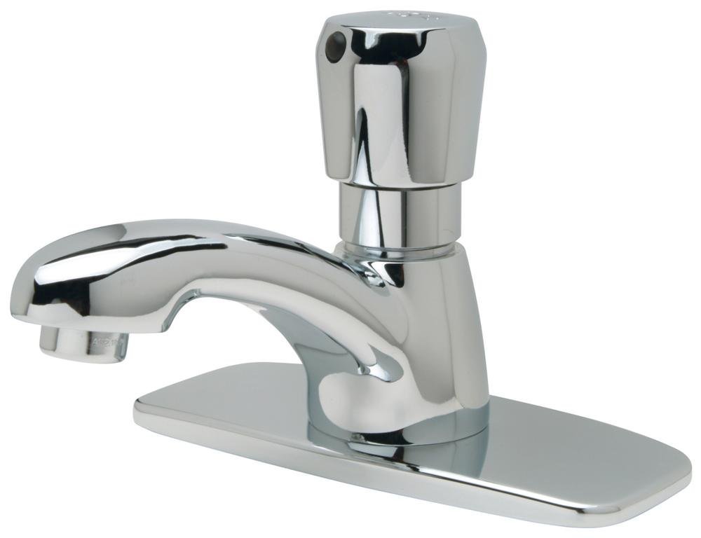 Z86100 - XL - CP4 - 3MAquaSpec Single - Hole Metering Faucet, 0.5 GPM Vandal - Resistant Pressure - Compensating Spray, Push - Button, 4 - in. Cover PlateZurn