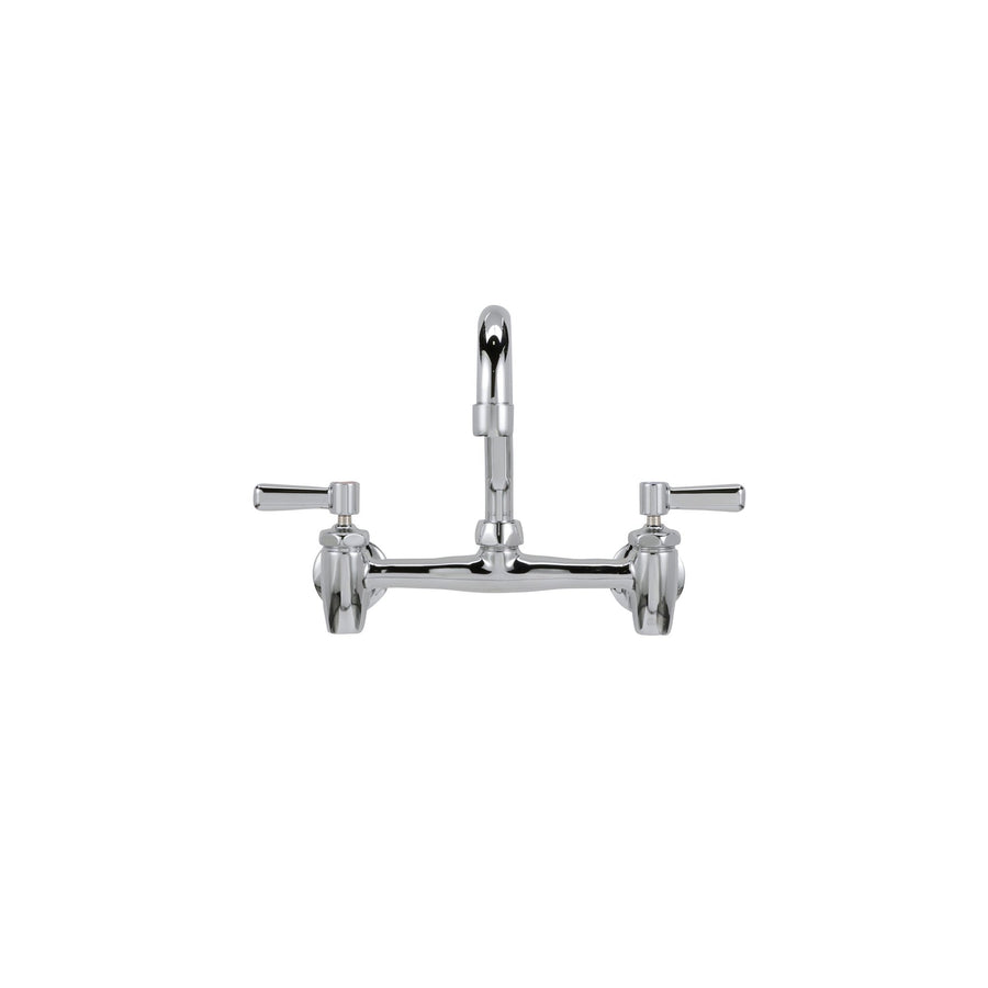 Z843J1-XL-3FAquaSpec® Wall-Mount Faucet with 9-1/2" Spout, Lever Handles, Vandal-Resist 0.5 gpm Pressure-Compensating Spray -ChromeZurn