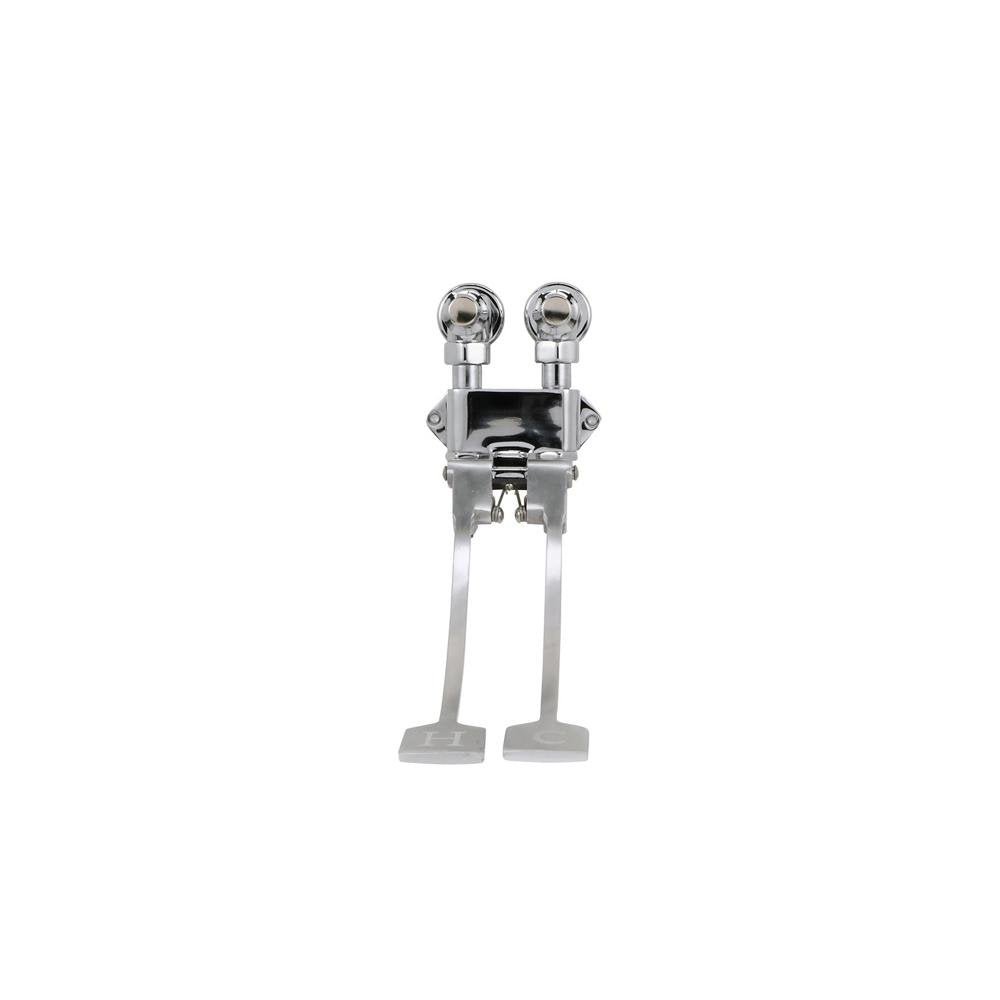 Z85500 - XL - WMAquaSpec® Wall - Mounted Double Foot - Pedal Mixing Valve, Self - Closing, Lead - Free, Polished ChromeZurn