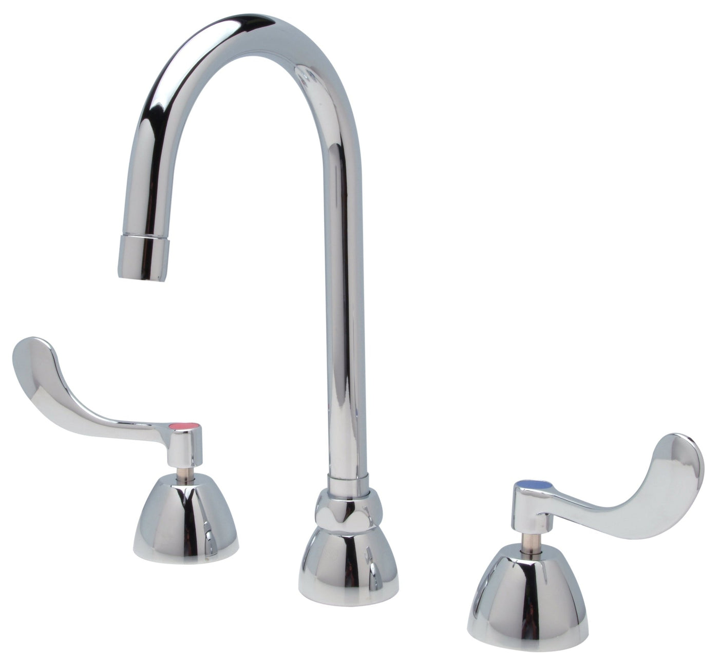 Z831B4-XL-FC1.5AquaSpec® Widespread Gooseneck Faucet, 5 3/8" Spout, 1.5 gpm Laminar Flow in Spout Base, 4" Wrist Blade HandlesZurn