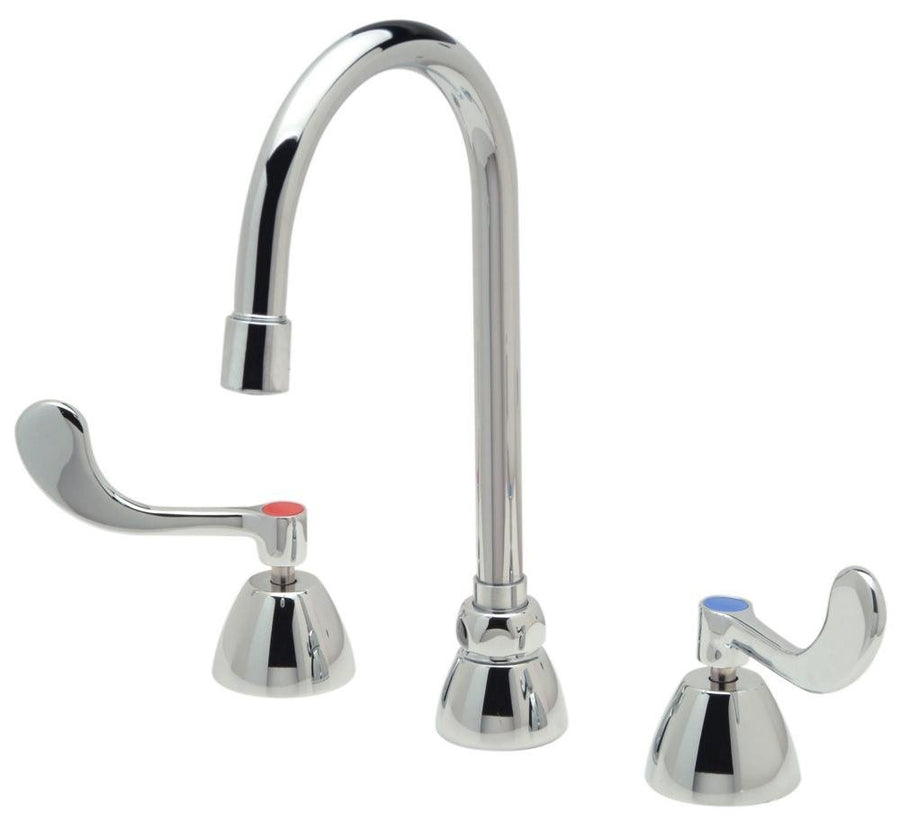 Z831B4 - XL - ICT - FCAquaSpec® Widespread Gooseneck Faucet, 5 3/8" Spout, 2.0 gpm Lamir Flow in Spout Base, Cop/ Tubes, 4" Wrist BladesZurn