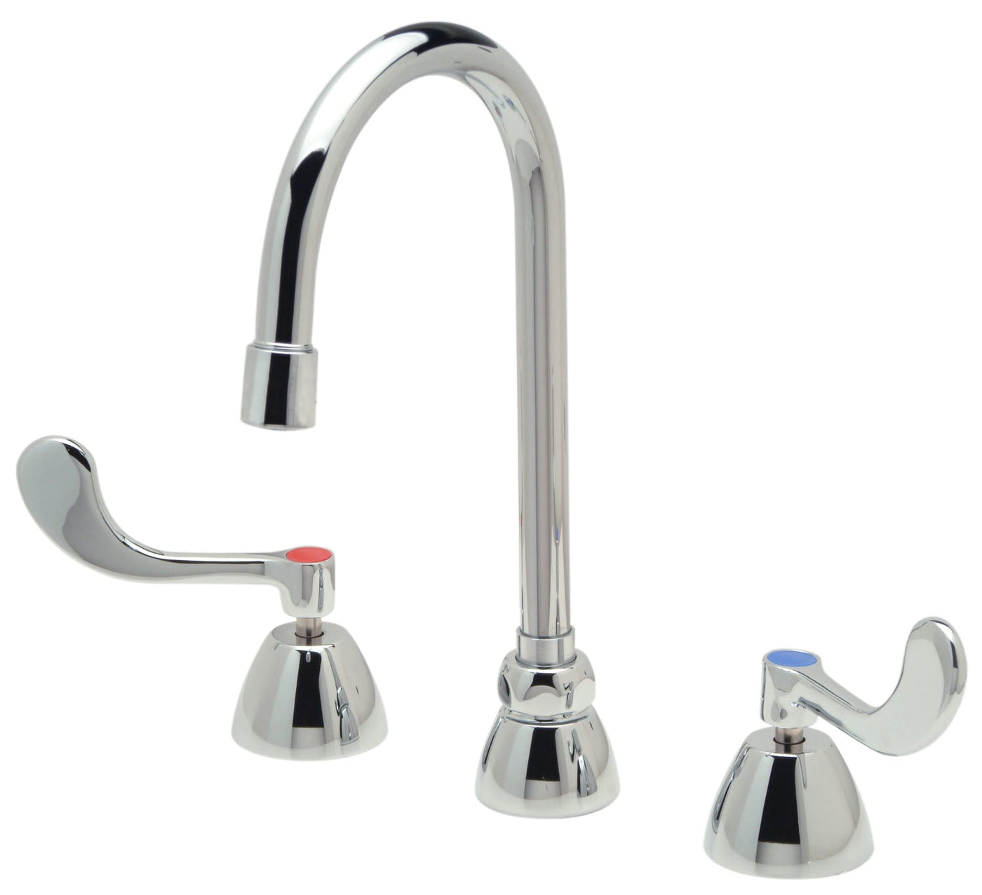 Z831B4-XL-ICTAquaSpec® Widespread Gooseneck Faucet, 5 3/8" Spout, 2.2 gpm Pressure-Comp Aerator, Cop/ Tubes, 4" Wrist Blade HandlesZurn