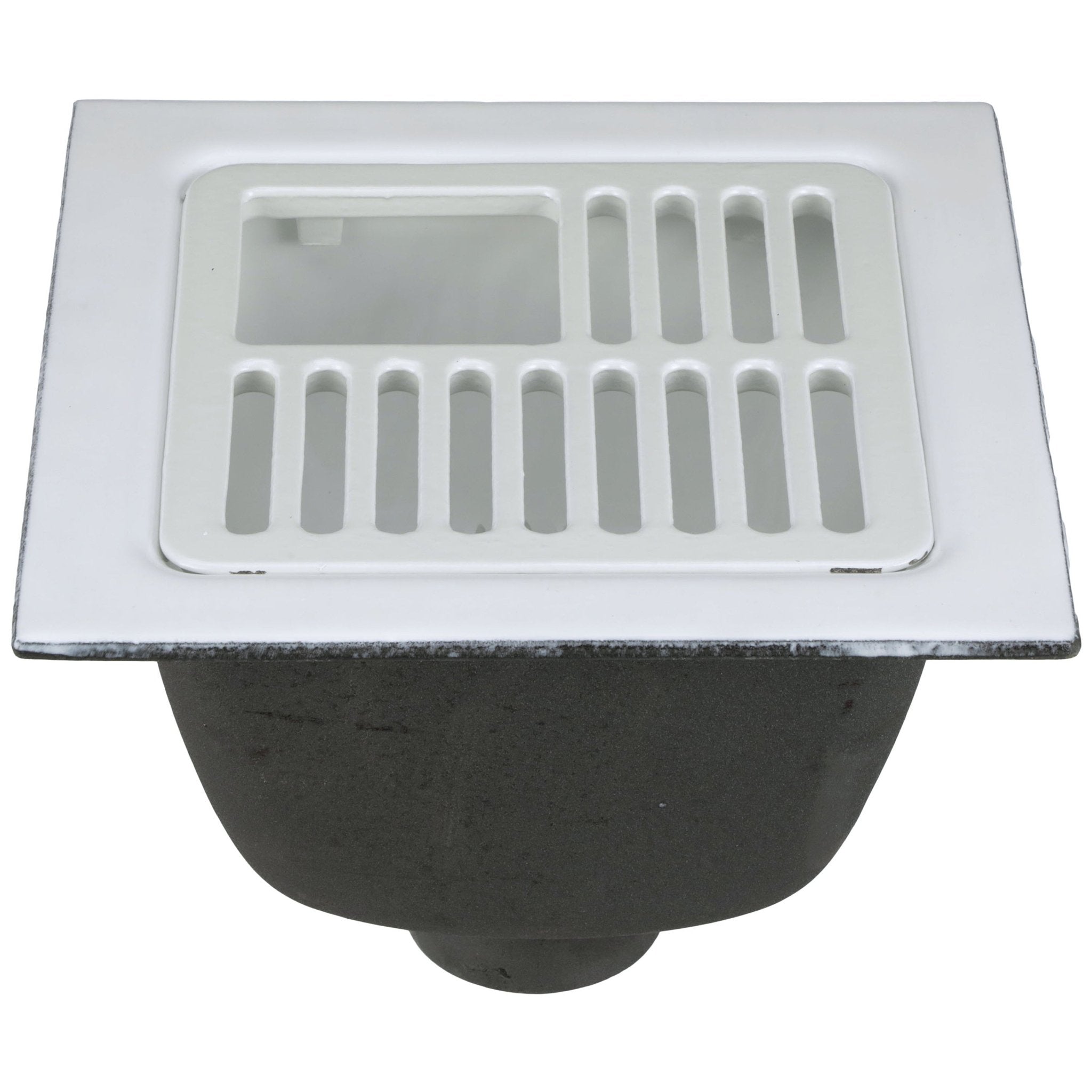 FD2375-NH3-TFD2375 12"x12" Floor Sink Body & Dome Strainer, 6" Sump Depth, 3" No-Hub, with 3/4 GrateZurn