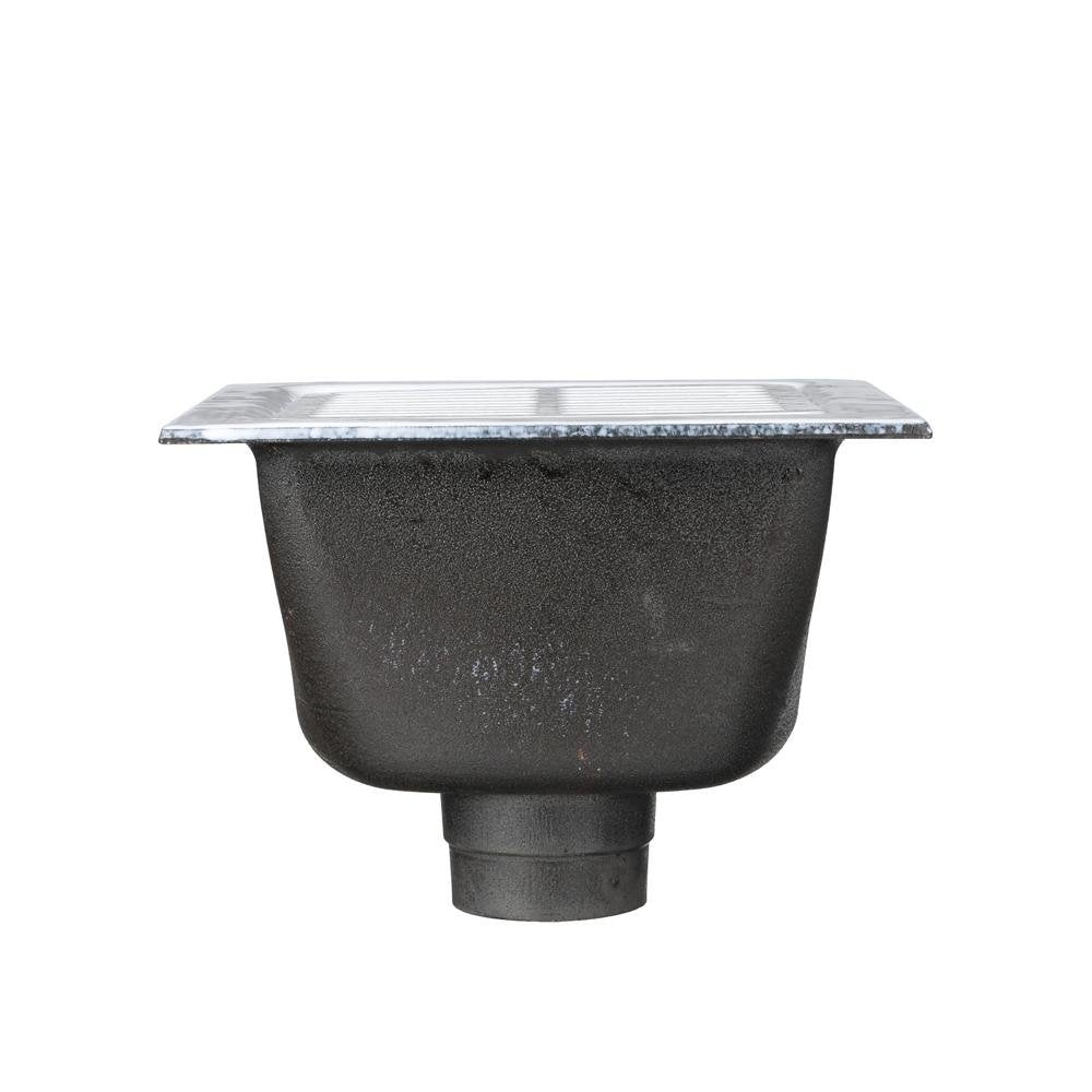 FD2375 - NH3FD2375 12"x12" Floor Sink Body & Dome Strainer, 6" Sump Depth, 3" No - HubZurn
