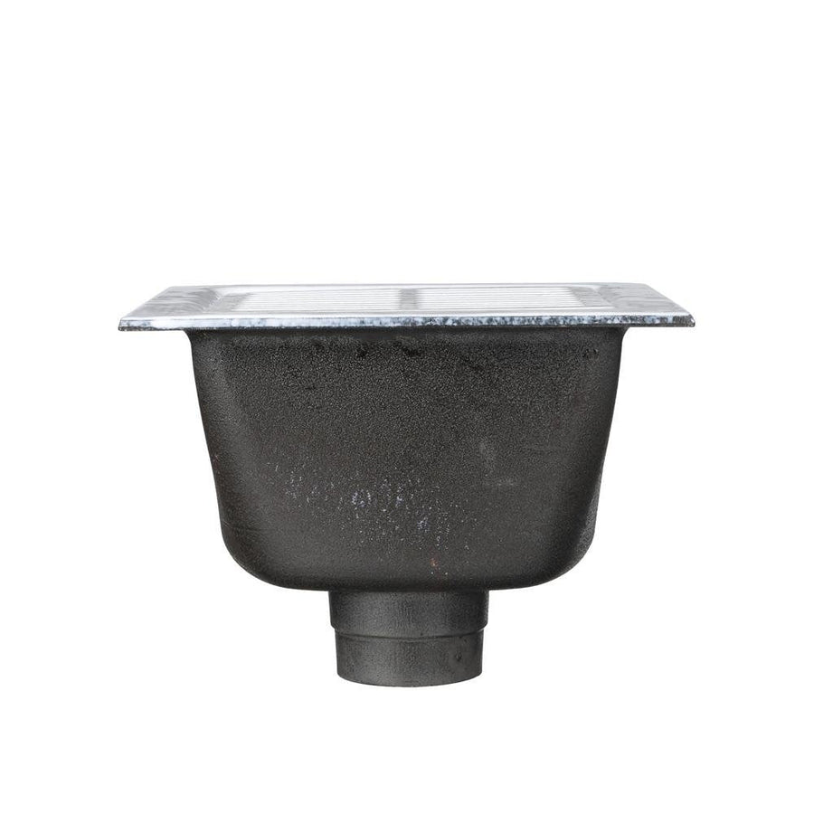 FD2375 - NH3FD2375 12"x12" Floor Sink Body & Dome Strainer, 6" Sump Depth, 3" No - HubZurn