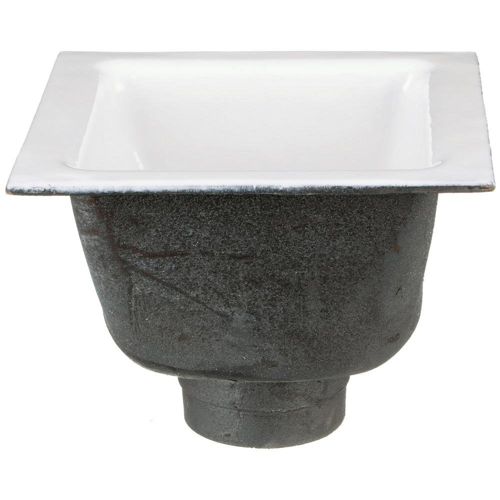 FD2375 - NH4FD2375 12"x12" Floor Sink Body & Dome Strainer, 6" Sump Depth, 4" No - HubZurn