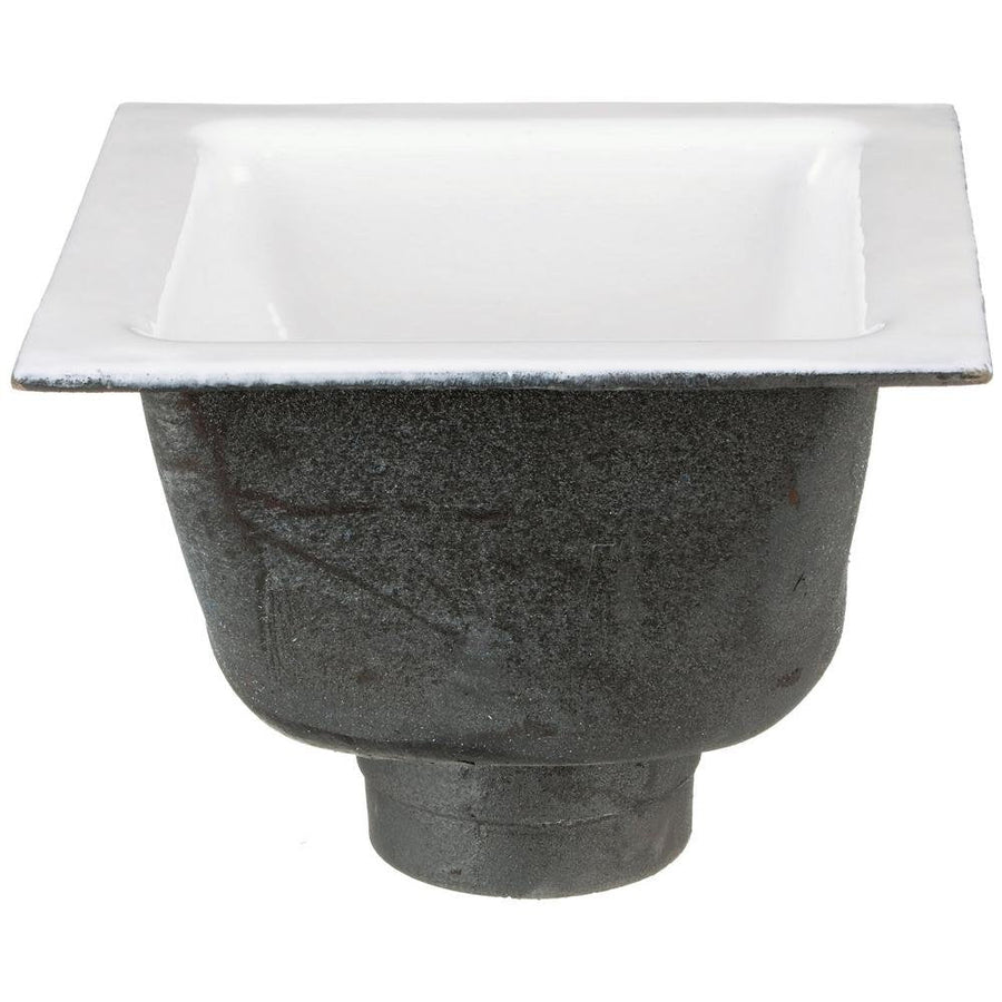 FD2375 - NH4FD2375 12"x12" Floor Sink Body & Dome Strainer, 6" Sump Depth, 4" No - HubZurn