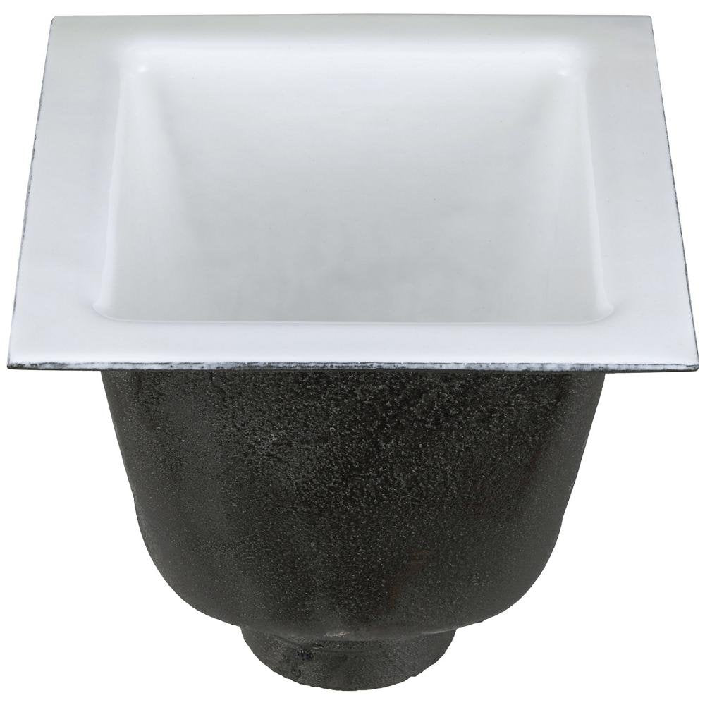FD2376 - NH4FD2376 12"x12" Floor Sink Body & Dome Strainer, 8" Sump Depth, 4" No - HubZurn
