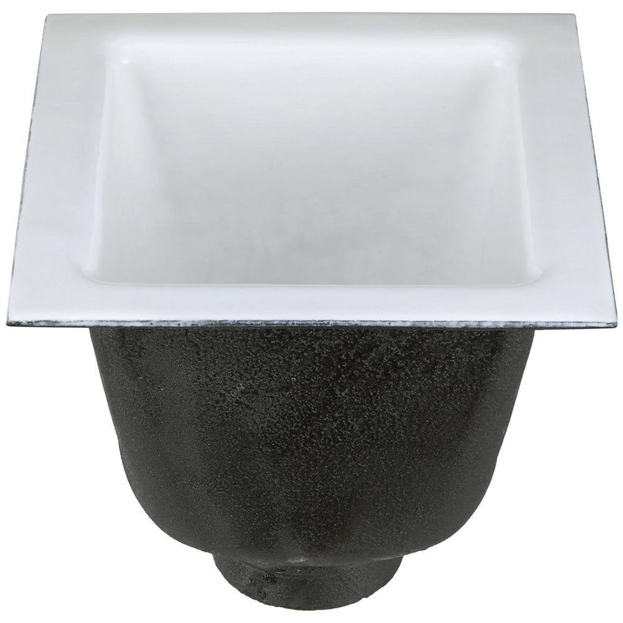 FD2376 - NH4FD2376 12"x12" Floor Sink Body & Dome Strainer, 8" Sump Depth, 4" No - HubZurn