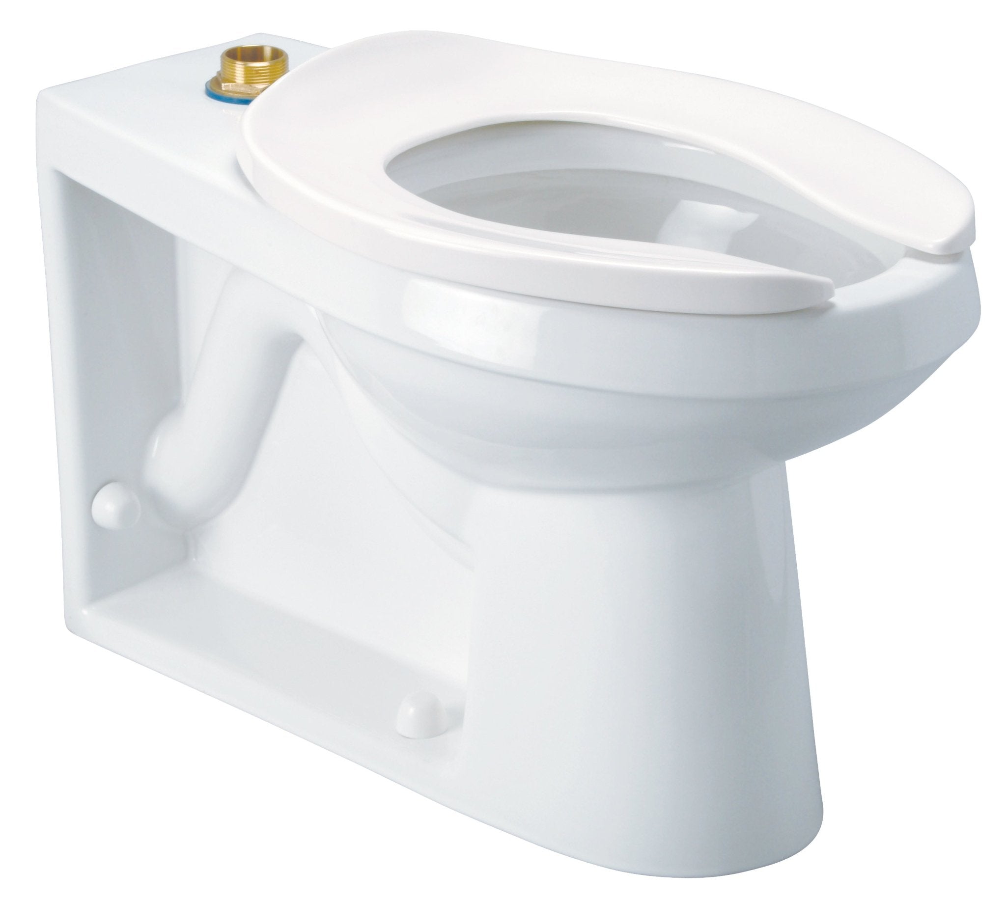 Z5645-BWLFloor-Mount Siphon-Jet Toilet Bowl, Top Spud, Back Outlet, Elongated, ADA Height, ZurnSHIELD™, Vitreous ChinaZurn