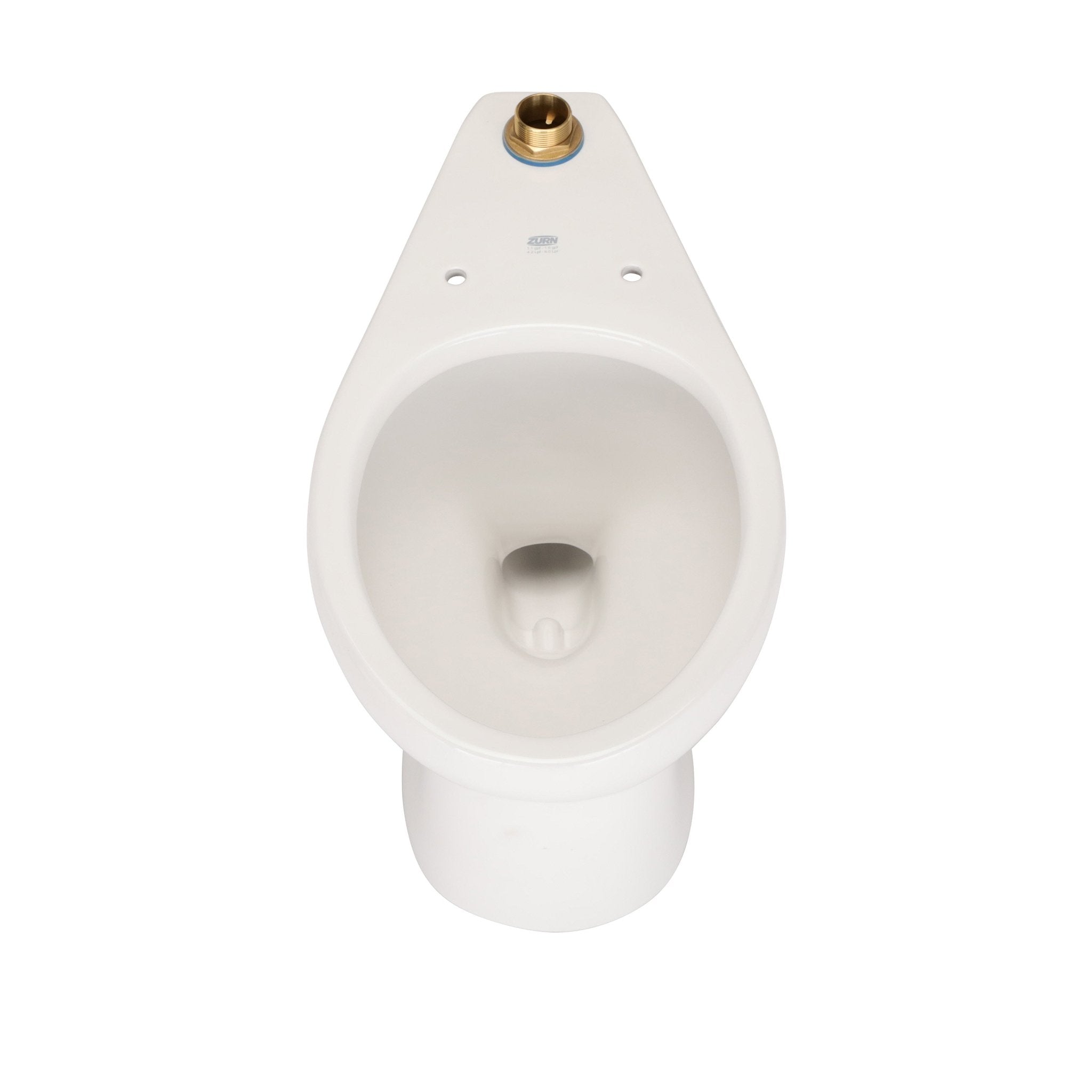 Z5655-BWL1Floor-Mount Siphon-Jet Toilet Bowl, Top Spud, Bottom Outlet, Elongated, ZurnSHIELD™, Std Height, Vitreous ChinaZurn