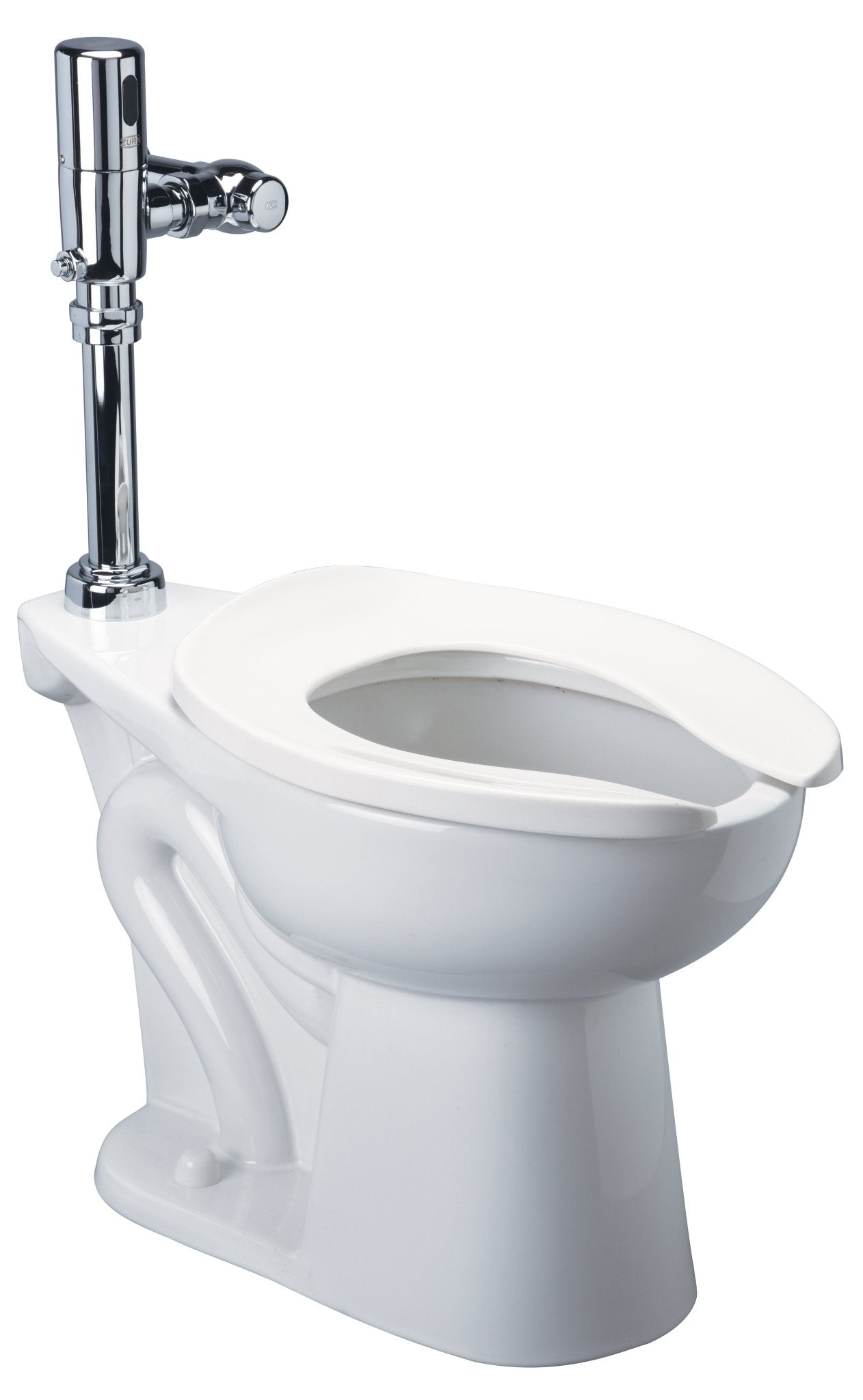 Z5646-BWLFloor-Mount Toilet Bowl, Top Spud, Back Outlet, Elongated, ADA Height, Bedpan Lugs, ZurnSHIELD™, Vitreous ChinaZurn