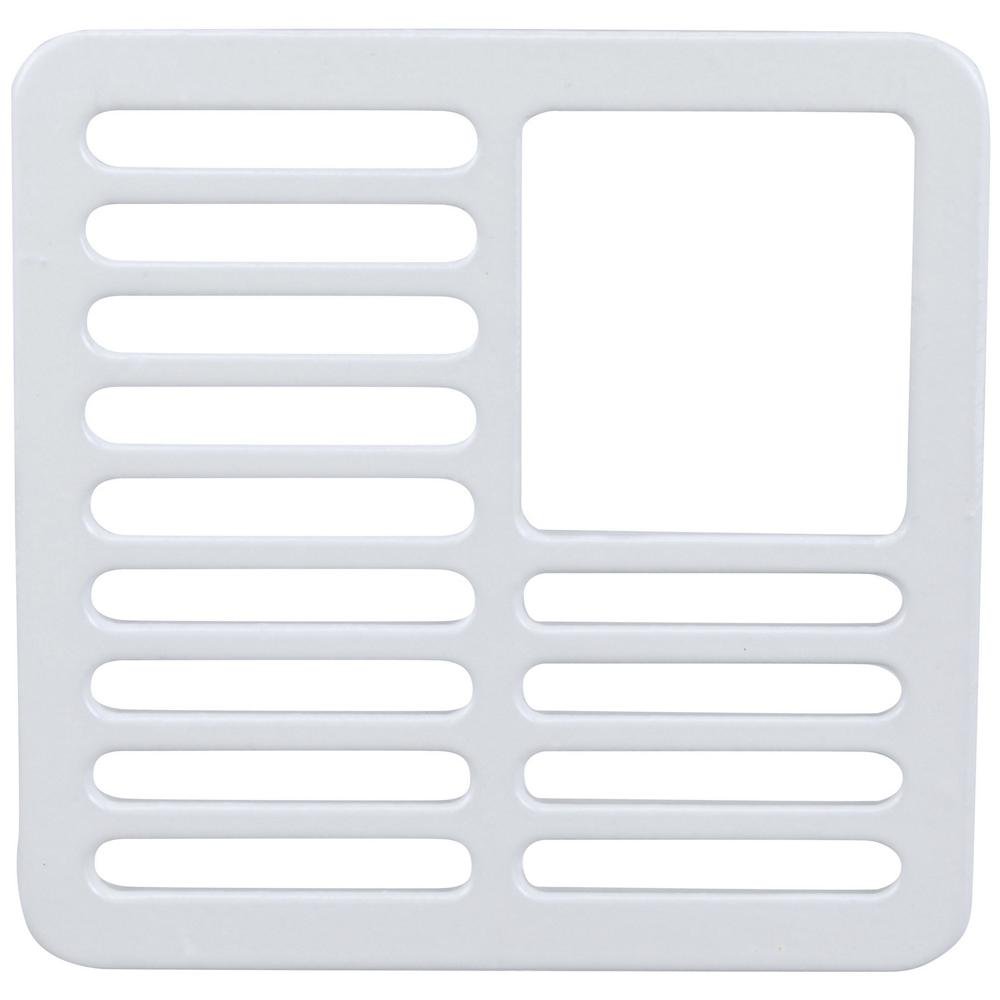 JP2375 - TJP2375 12" Full Floor Sink Grate, Emeled Cast Iron, 3/4Zurn