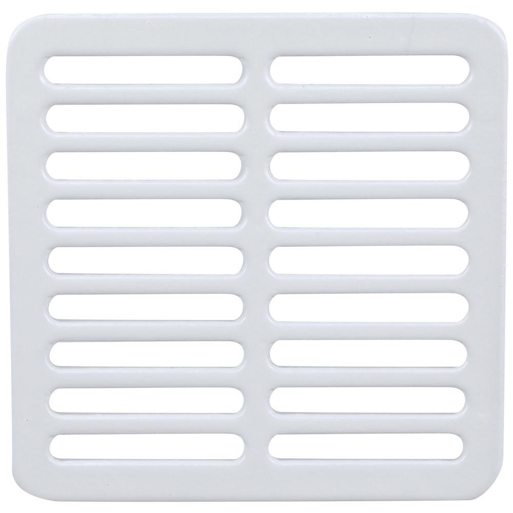 JP2375 - FJP2375 12" Full Floor Sink Grate, Emeled Cast Iron, FullZurn