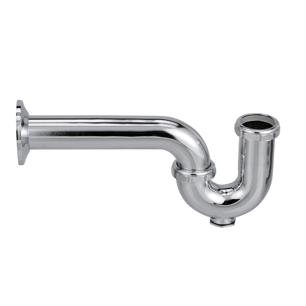 Z8702 - PCP - Trap w/ Wall Bend and Cleanout, 1 1/2” Inlet, 1 1/2" Outlet, 17 Gauge, Die Cast Nuts, Shallow Escutcheon, 10 1/2"Zurn
