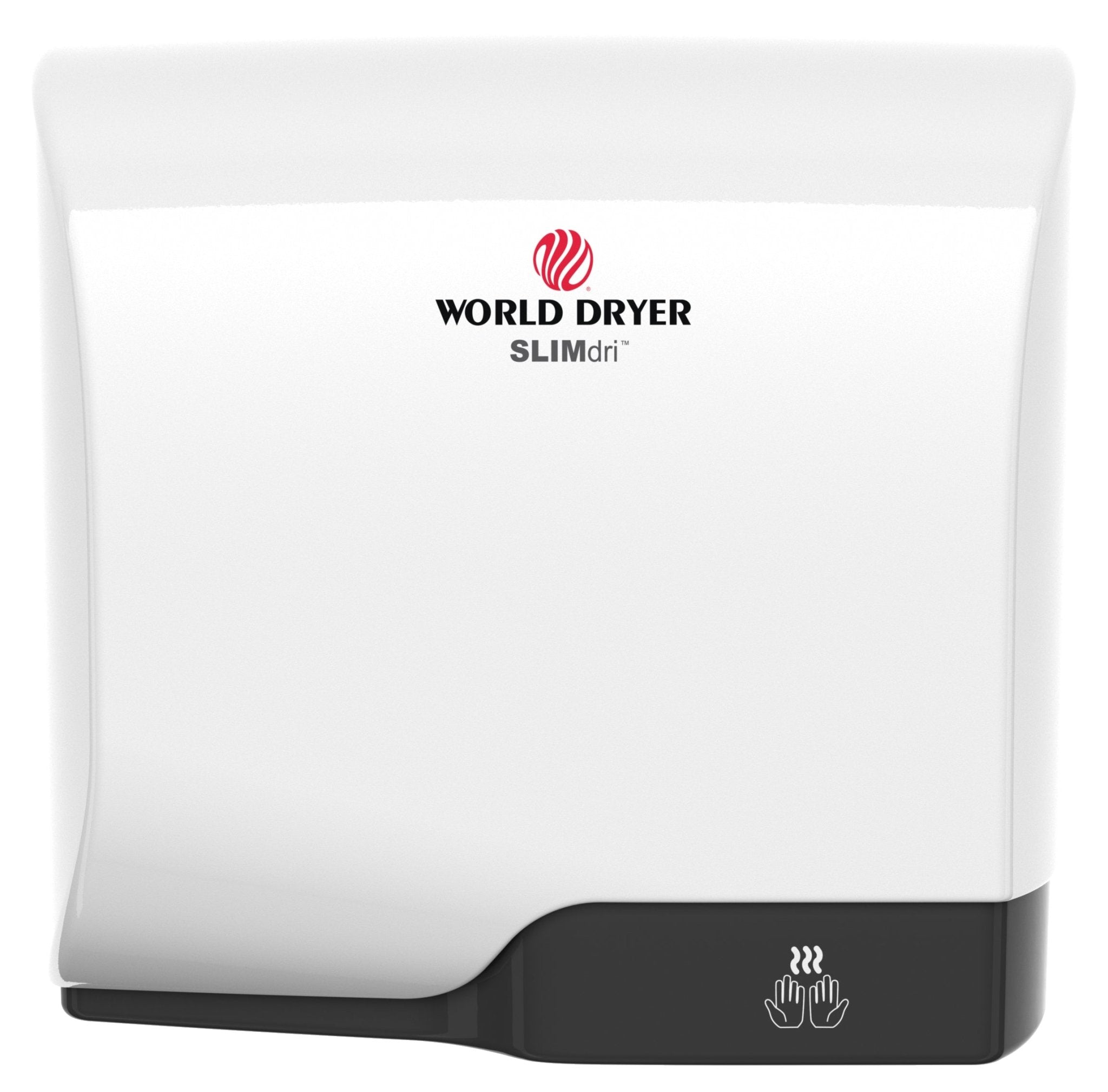 L-974ASLIMdri® Energy-Efficient Hand Dryer, 950 Watts, Aluminum w/ White FinishWorld Dryer