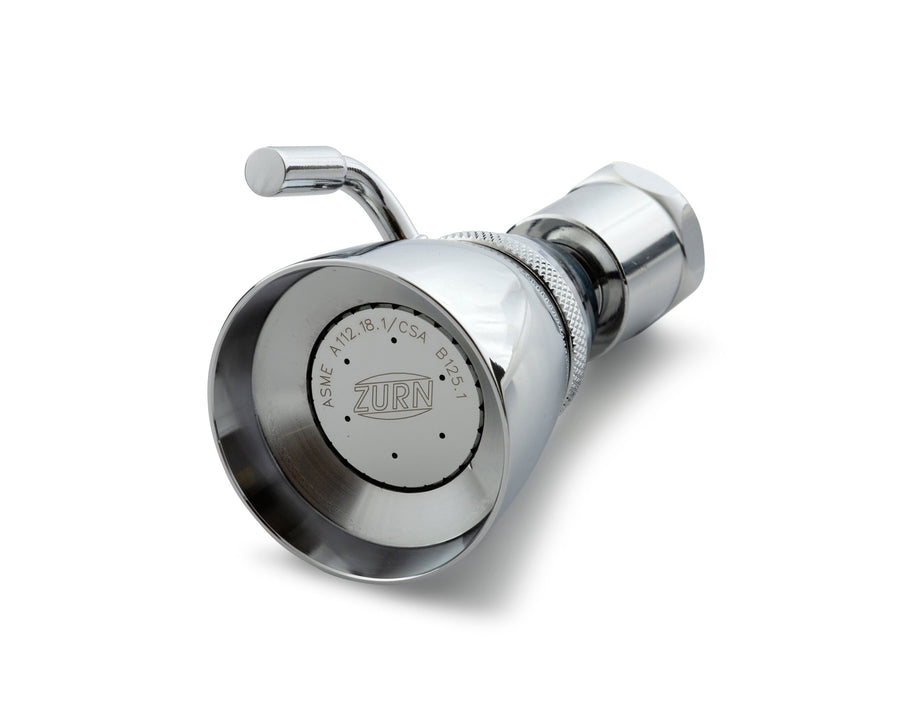 Z7000-S5-1.75Temp-Gard® Large Brass Shower Head and Ball Joint Connector with Volume Control and 1.75 gpm in ChromeZurn