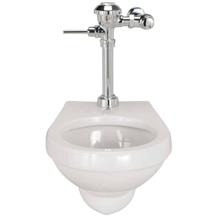 Z5615.258.00.00.00Wall-Hung Automatic Toilet, 1.28 gpf Diaphragm Flush Valve, Elongated, No-Leak Handle, Vitreous China/ChromeZurn