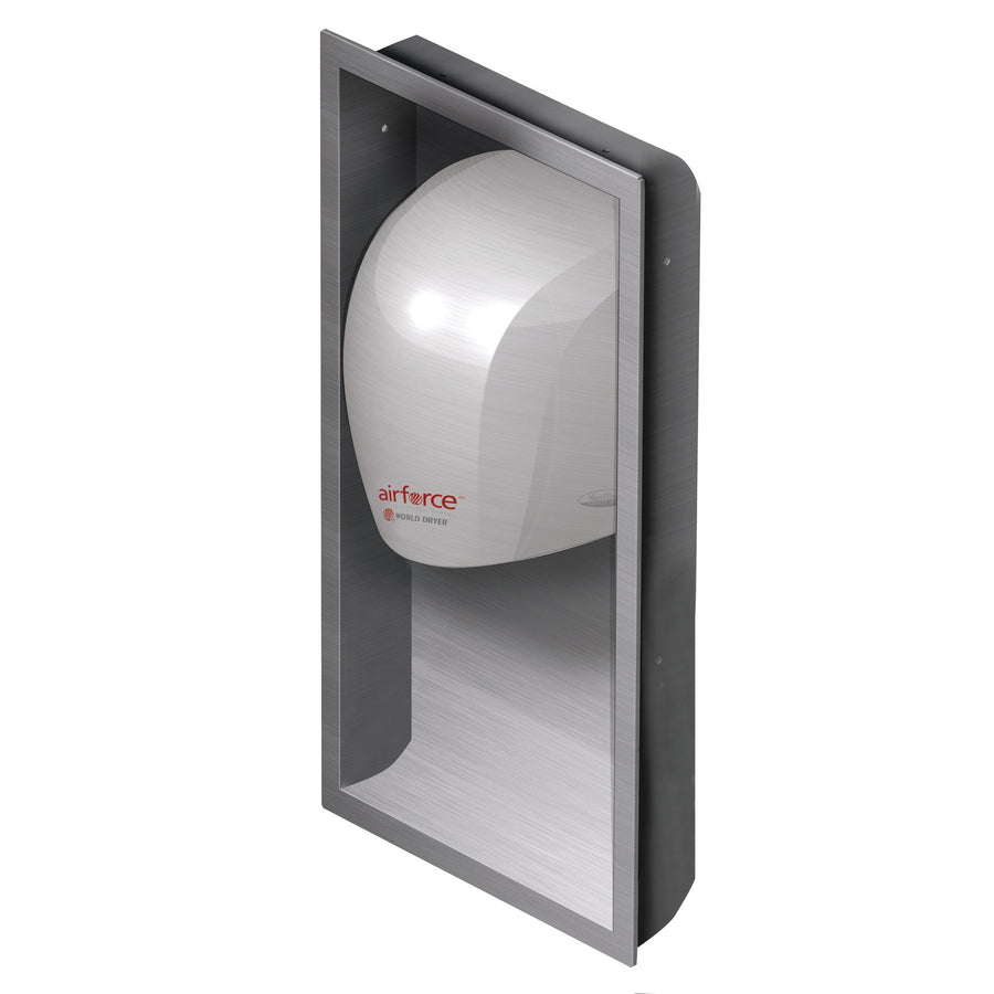 KJR-973K-1World Dryer® Airforce® Hi-Speed Hand Dryer ADA Compliant Recess Kit - Brushed Stainless SteelWorld Dryer