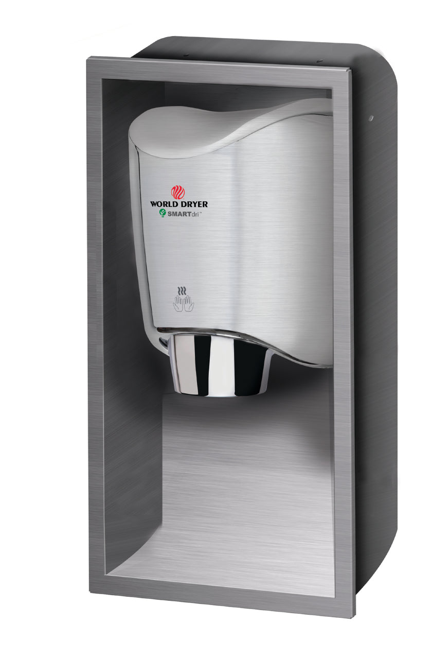 KKR-973World Dryer® SMARTdri® and SMARTdri® Plus High-Speed Hand Dryer ADA Compliant Recess Kit - Brushed Stainless SteelWorld Dryer