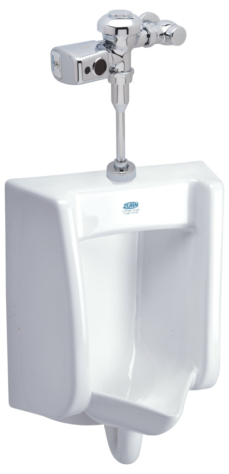 Z.UR2.SZurn One Battery Powered Sensor Urinal System with 0.5 GPF Flush ValveZurn